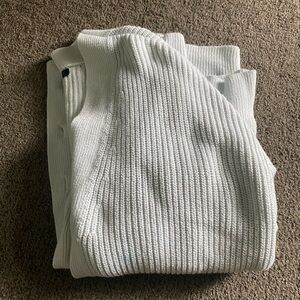 Off-White Ribbed Knit Sweater